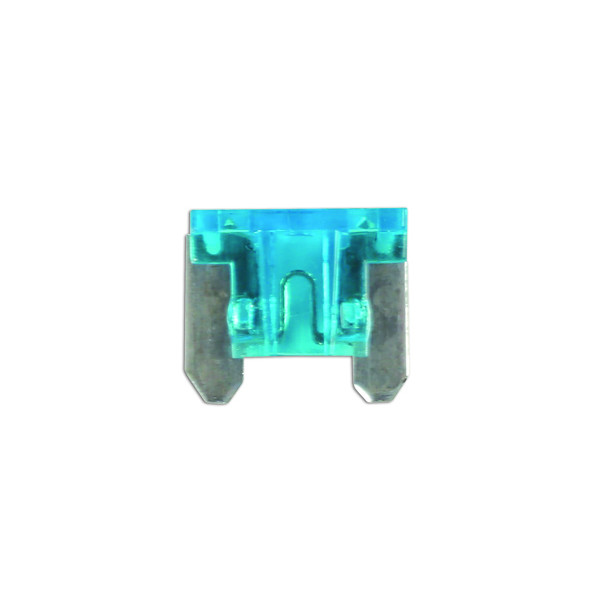 (TC) LOW PROFILE MINI BLADE FUSE 15-AMP BLUE - PACK 25